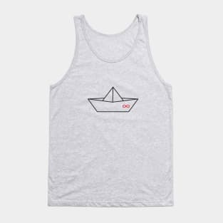 Boat Paper Ship Infinity Tank Top